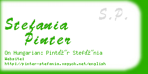stefania pinter business card
